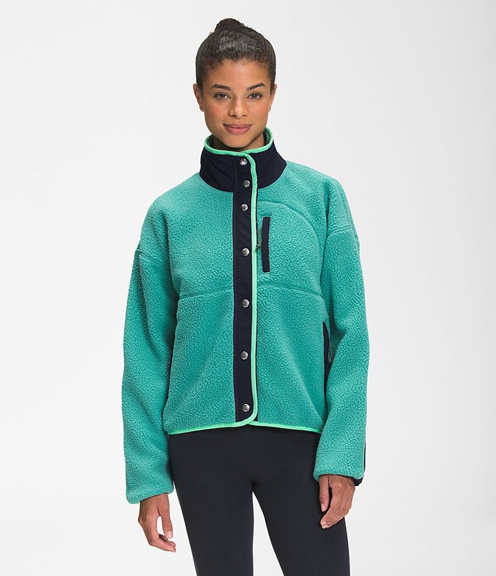 Chaqueta Softshell The North Face Mujer Verde Cragmont Fleece 37159HNZC